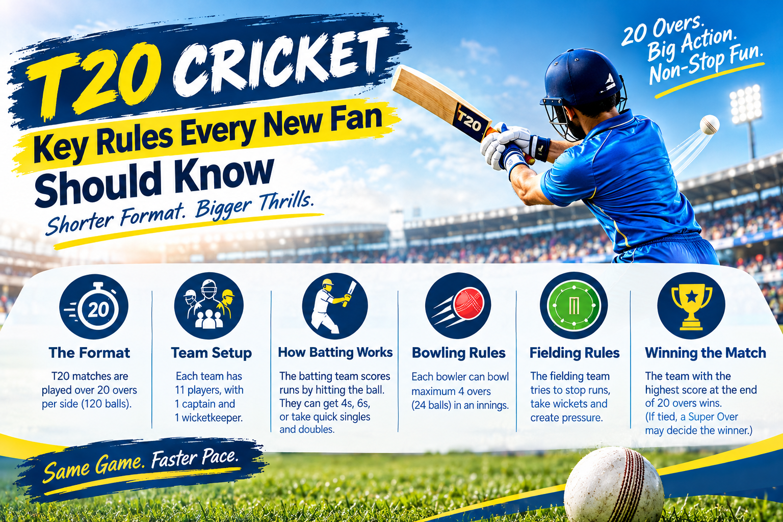 T20 Cricket: Key Rules Every New Fan Should Know